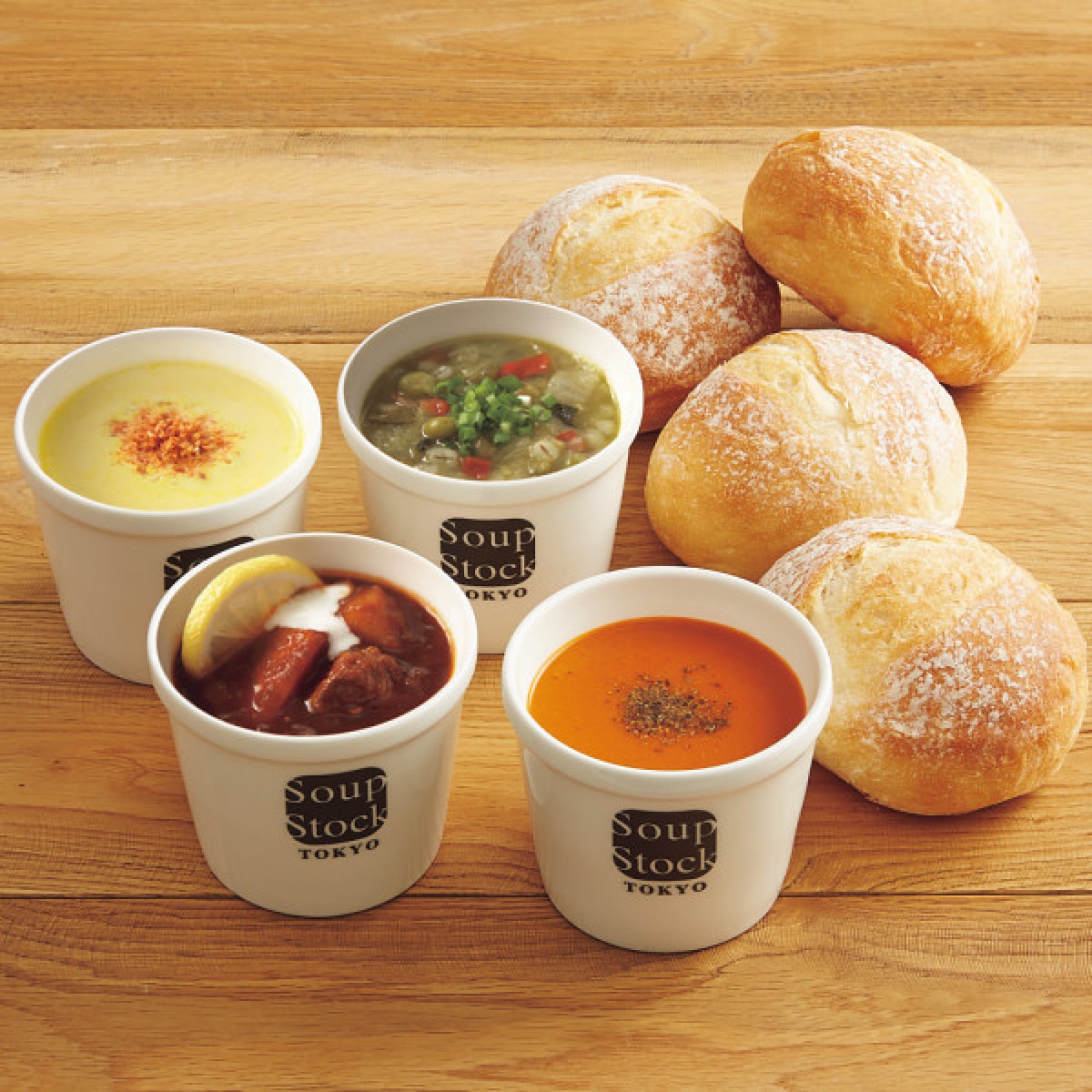 画像1: スープストックトーキョー　４種スープとパンのセット